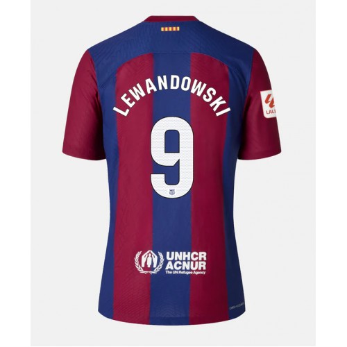 Dres Barcelona Robert Lewandowski #9 Domaci za Žensko 2023-24 Kratak Rukav